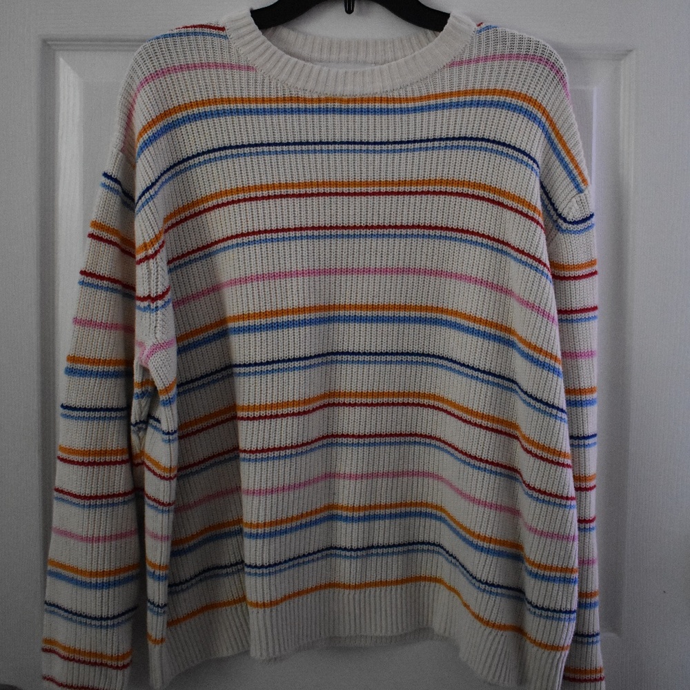 Popsugar Colorful Striped Sweater